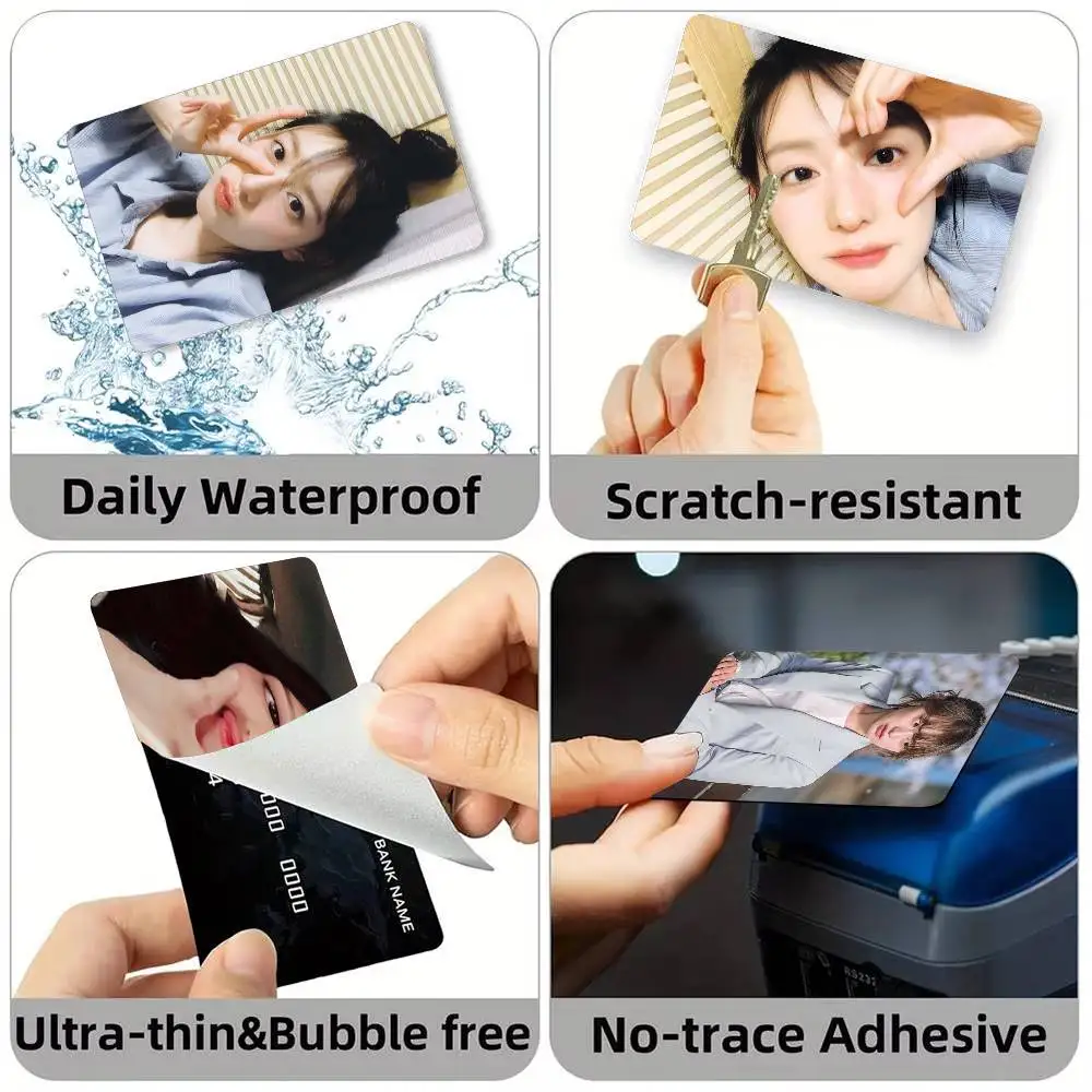 Actress K-Kim Ji won Credit Card HD Stickers Game Card Decal Small Chip Waterproof Sticker Gift