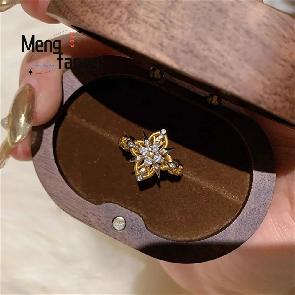 

High-Grade An Coin Style Retro Thorny Brushed Ring Fashion Jewelry Handicraft Best Selling Luxury Exquisite Jewelry Elegant