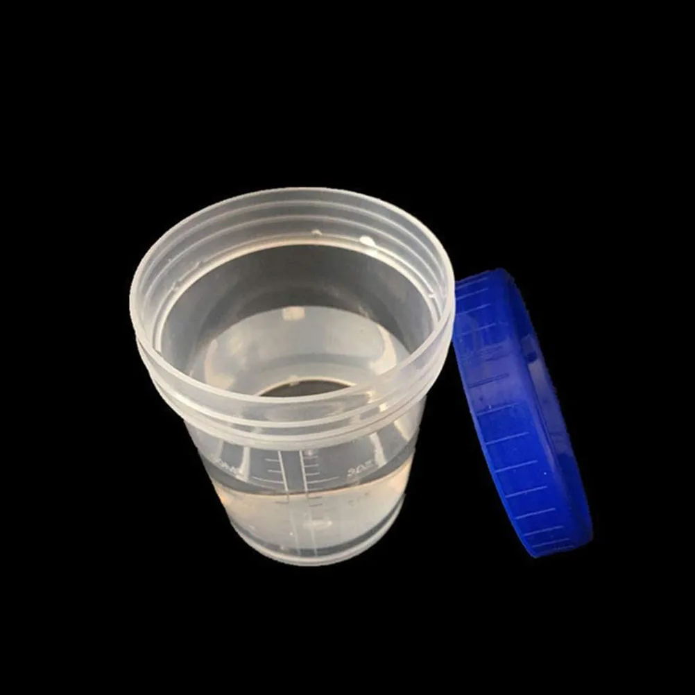 

25pcs 120Ml Specimen Cups Graduated Measuring Cup Leak-Proof Sample Container For Lab Pathology Testing Urine Liquid Sampling