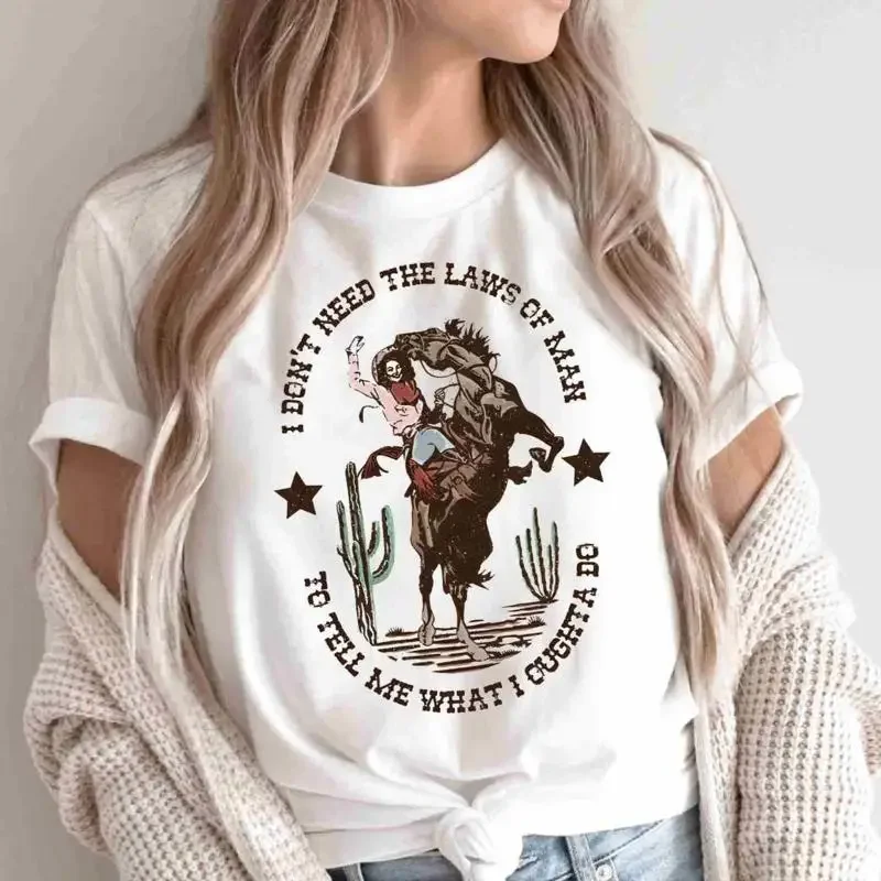 I Don'T Need The Laws Of Men To Tell Me What Ought Do T Shirt Country Music For Her Western Womens