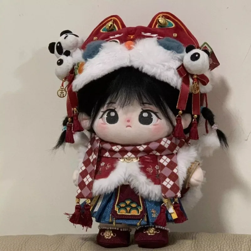 20cm doll clothes, 20cm cotton doll clothes, Fulu Tuan Tuan New Year's greetings set,cosplay attribute doll clothes, dressing up