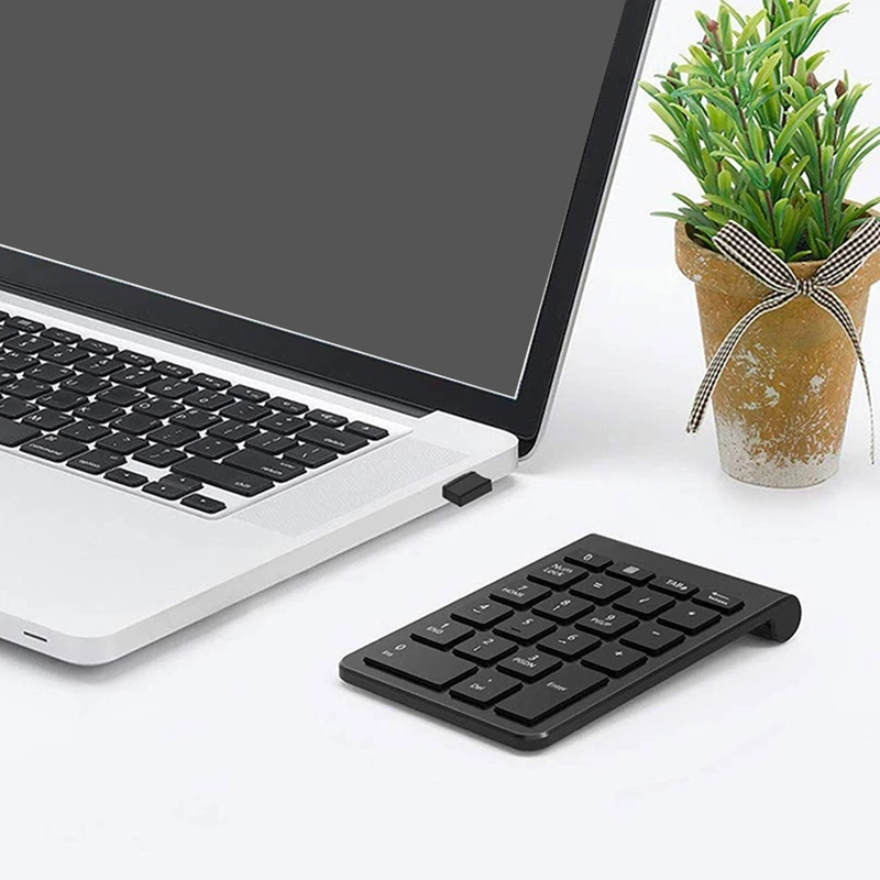 22Keys Numeric Keyboard 2.4G Wireless Mini Portable Ergonomic Digital Numpad With USB Receiver  For Office Laptop