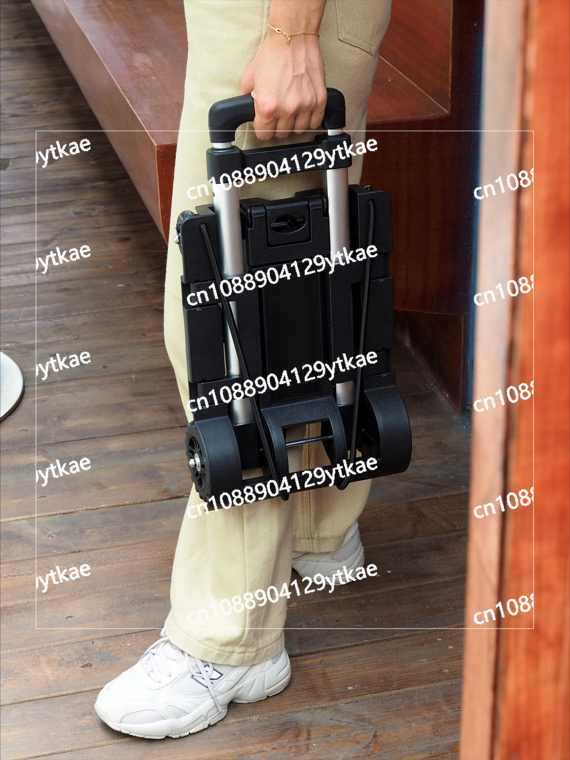 Portable Mini Handcart Folding, Suitable for Home Grocery Store Shopping, Hand Pulled Courier To Pick Up Packages, Lightweight