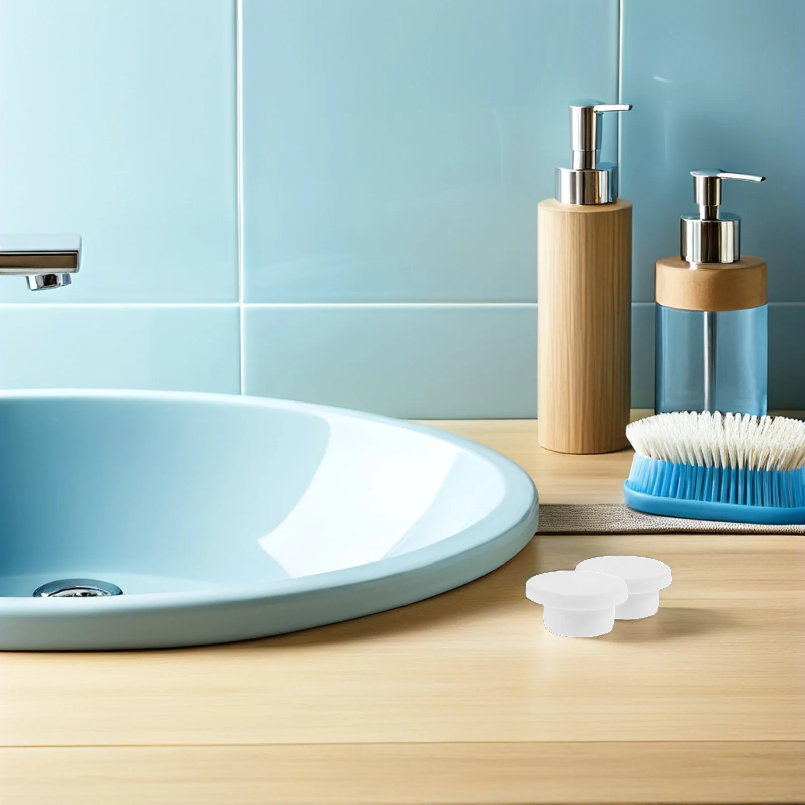 

5Pcs Silicone Bathtub Overflow Plug Soft Round Leakproof End Covers Sink Drain Seal Tub Hole Stopper Reusable Washbasin Overflow