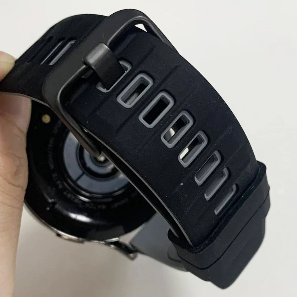 22 مللي متر نغمتين سيليكون سوار ل SUUNTO سباق S/2 المعصم الفرقة ل SUUNTO 9 الذروة برو/DLC 5 الذروة العمودي المحيط تشغيل حزام رياضي #2