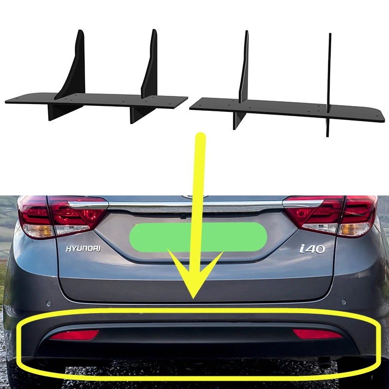 

Fit Hyundai i40 Wagon 2012--2019 Year Rear Diffuser Bumper Lips Spoiler Splitter Body Kit Accessories