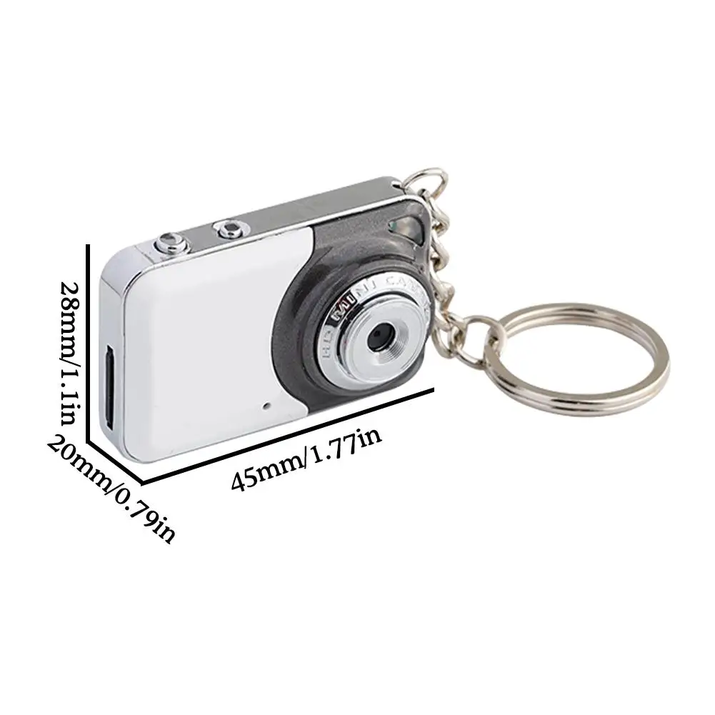 X6 Portable Ultra Mini High Denifition Digital Camera DV Support 32GB TF Card With Mic Kids Digital Camera Keychain