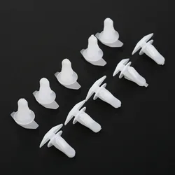 10Pcs  91530-SP1-003 Rubber Weatherstrip Door And Boot Seal Clips Fits 6mm Hole For Honda Accord Civic CRV Acura 3.5RL White