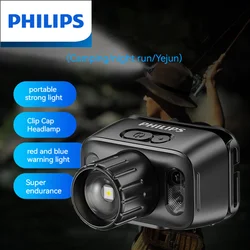 Philips-USB, Rechargeable, Sensor de Movimento, Farol, Exterior, Camping, Pesca, Lanterna, 3 Níveis, Head Lamp