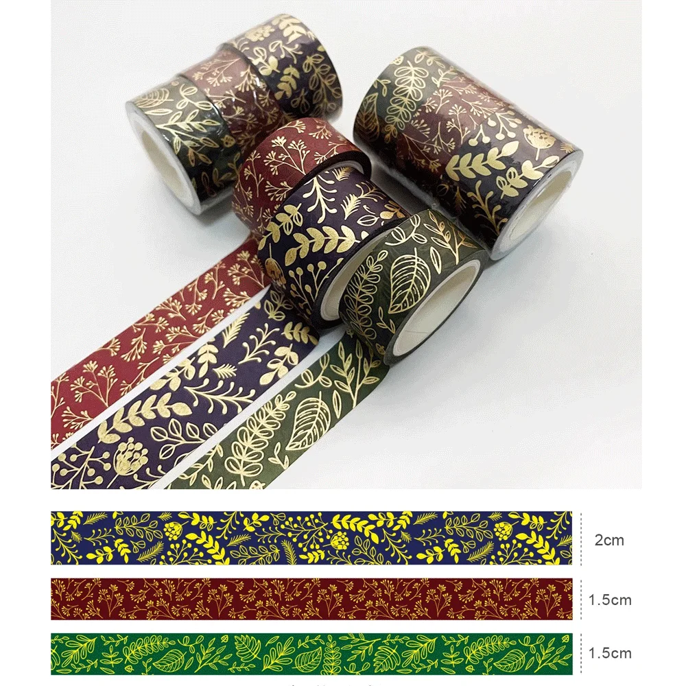 

Золотая фольга, клейкая лента для запечатывания дневника, набор бумажных лент