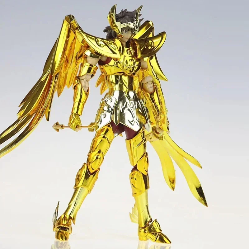 재고 있음 CS 모델 Saint Seiya Myth Cloth EX 2.0 궁수 자리 Aiolos 24K/OCE 골드 기사 조디악 금속 갑옷 액션 피규어 선물