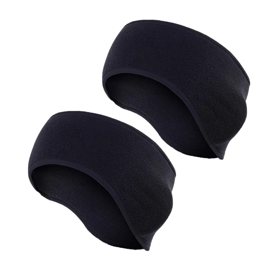 

2 Pieces Warm Earmuffs Retro Fleece Comfortable Moderate Thickness Easy to Carry Sports Hairband Good Elasticity Earcaps