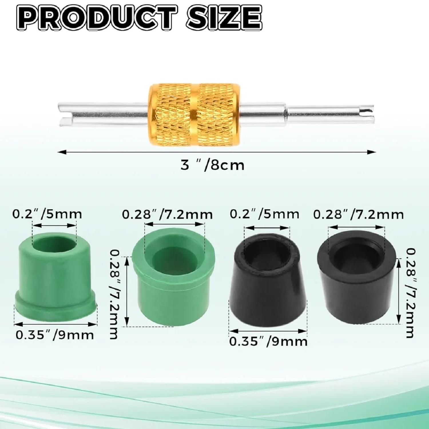 100PCS HVAC 1/4