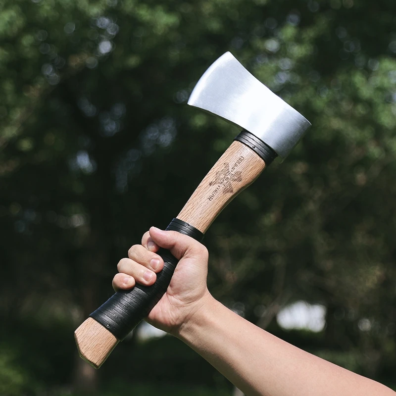 New Camping Picnicking Outdoor Axe Forged Hiking Mirror Axe Self-defense Niman Axe
