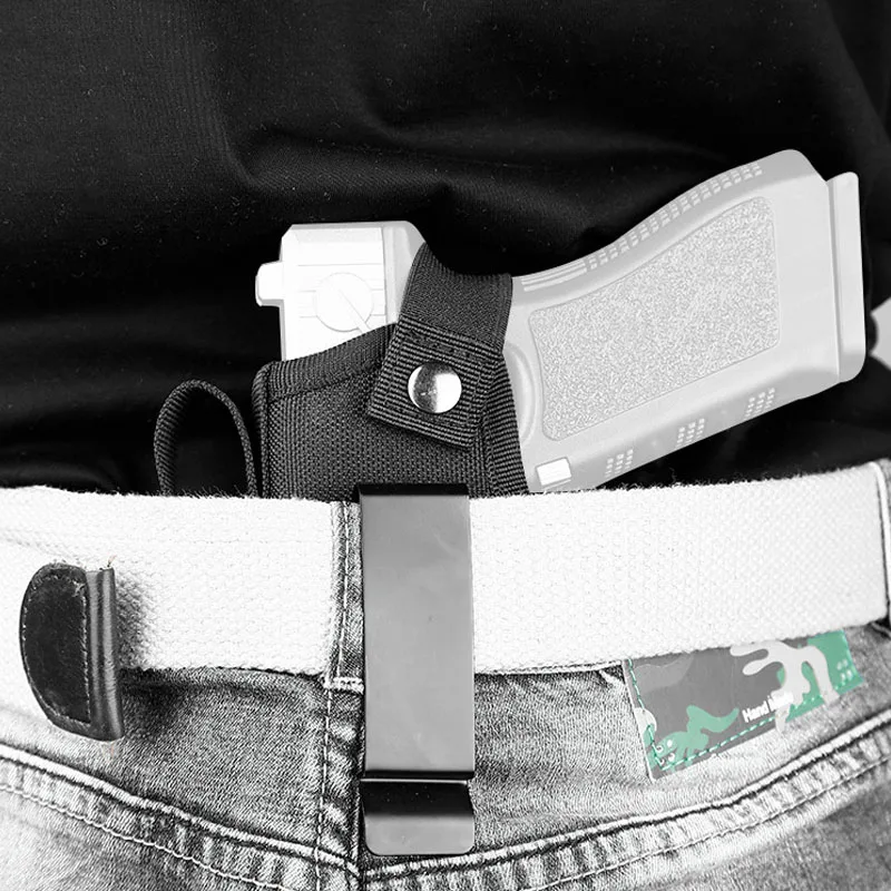 Tactical Hunting Holster Outdoor Nylon Concealed Gun Pouch Right Left Interchangeable Glock IWB Holster Tactical Equipment