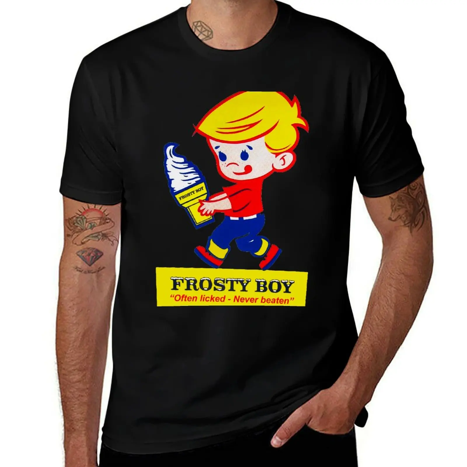 Frosty Boy Ice Cream T-Shirt Dry Fit Athletic Short Sleeve Shirt T-Shirt