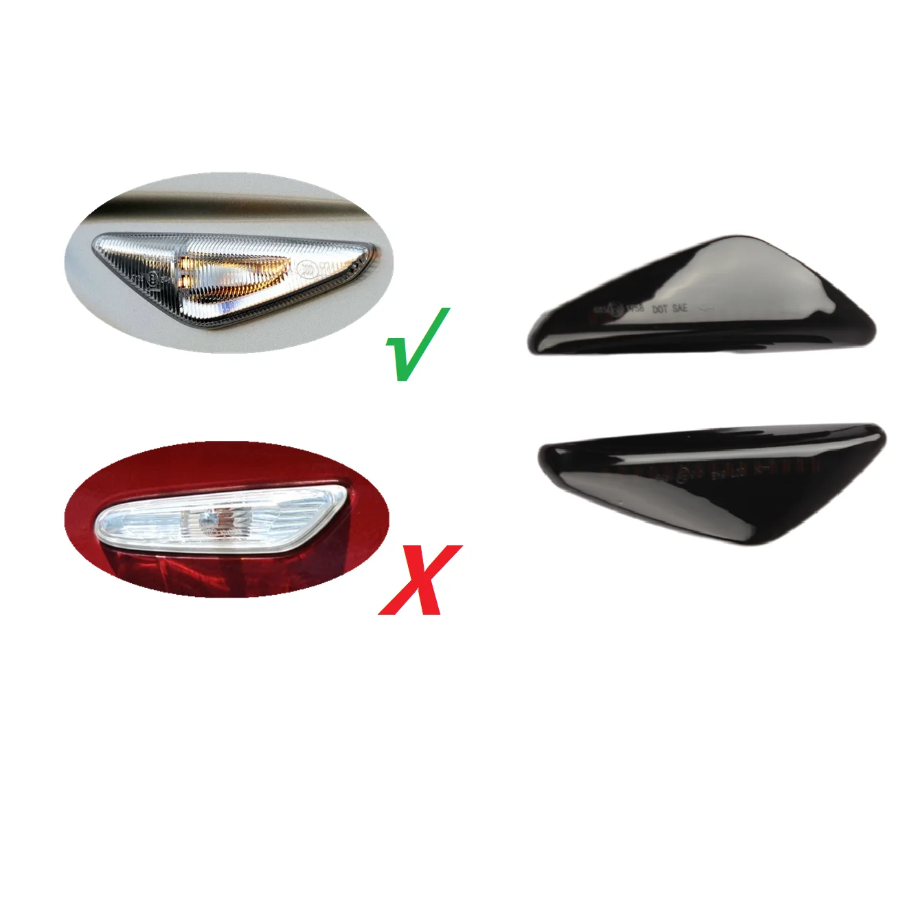 for BMW 3 Series E46 Coupe Convertible 320 325 328 330 CSL 2003 2004 2005 2006 Dynamic LED Side Marker Turn Light Signal Lamp
