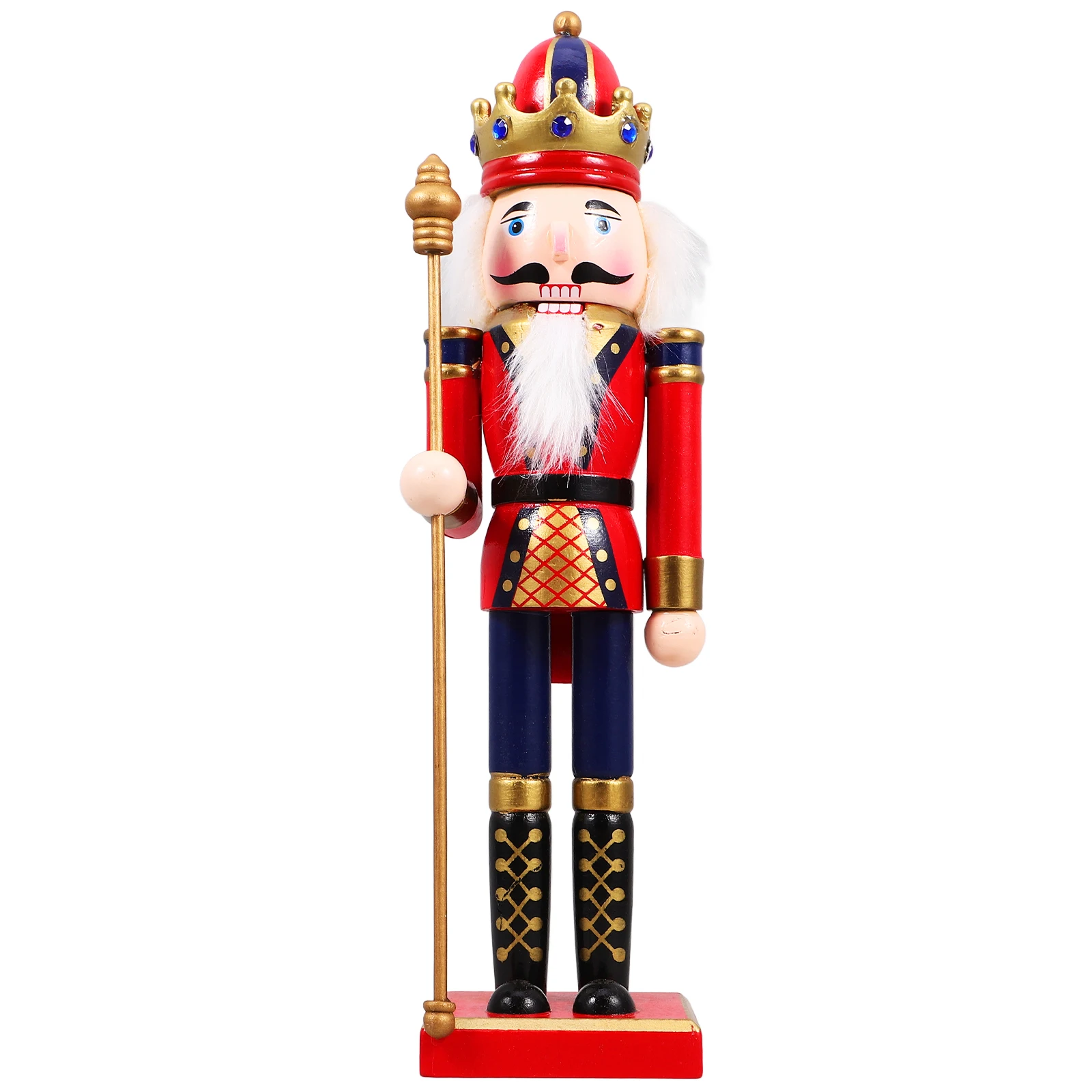 

Wooden Nutcracker Decoration Christmas Gift Xmas Nutcrackers Desktop Craft Ornament Festival Party Favor Wood Nutcracker Decor