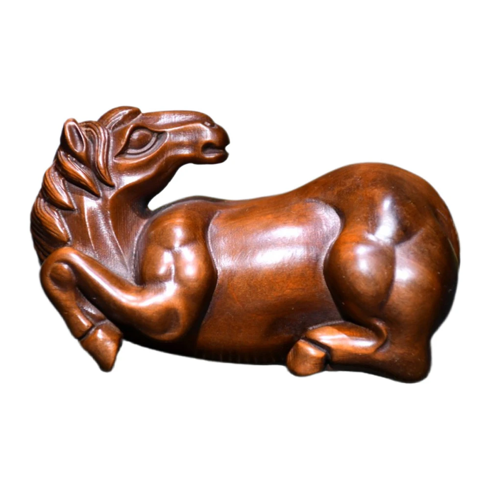 Figurine de cheval en bois sculptée, décoration orientale, pour anniversaire, symbole de réussite, d'ambition, de persévérance et de progrès, pour étagère
