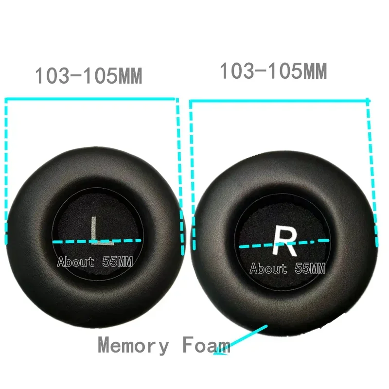 Earpads Round Suitable For AKG K550 K551 K552 K553 Headphones Pads Headset Accessories Headband Ear Cushion Ear Cups Ear Cover