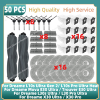 Fit For Dreame L10s Ultra Gen 2 / L10s Pro Ultra Heat / Mova E30 Ultra / Trouver E30 Ultra Parts Main Side Brush Filter Mop Bag