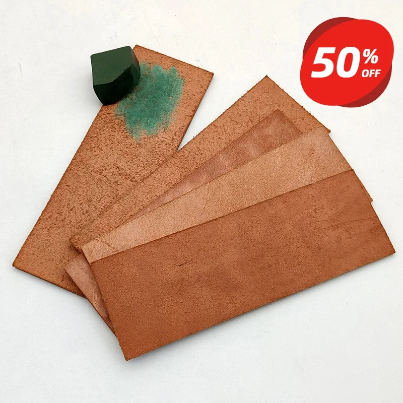 Natural Cowhide Sharpen Compound Sharpening Wax Grinding Polishing Paste Honing Strop with Base Leather Machine Knife Sharpener