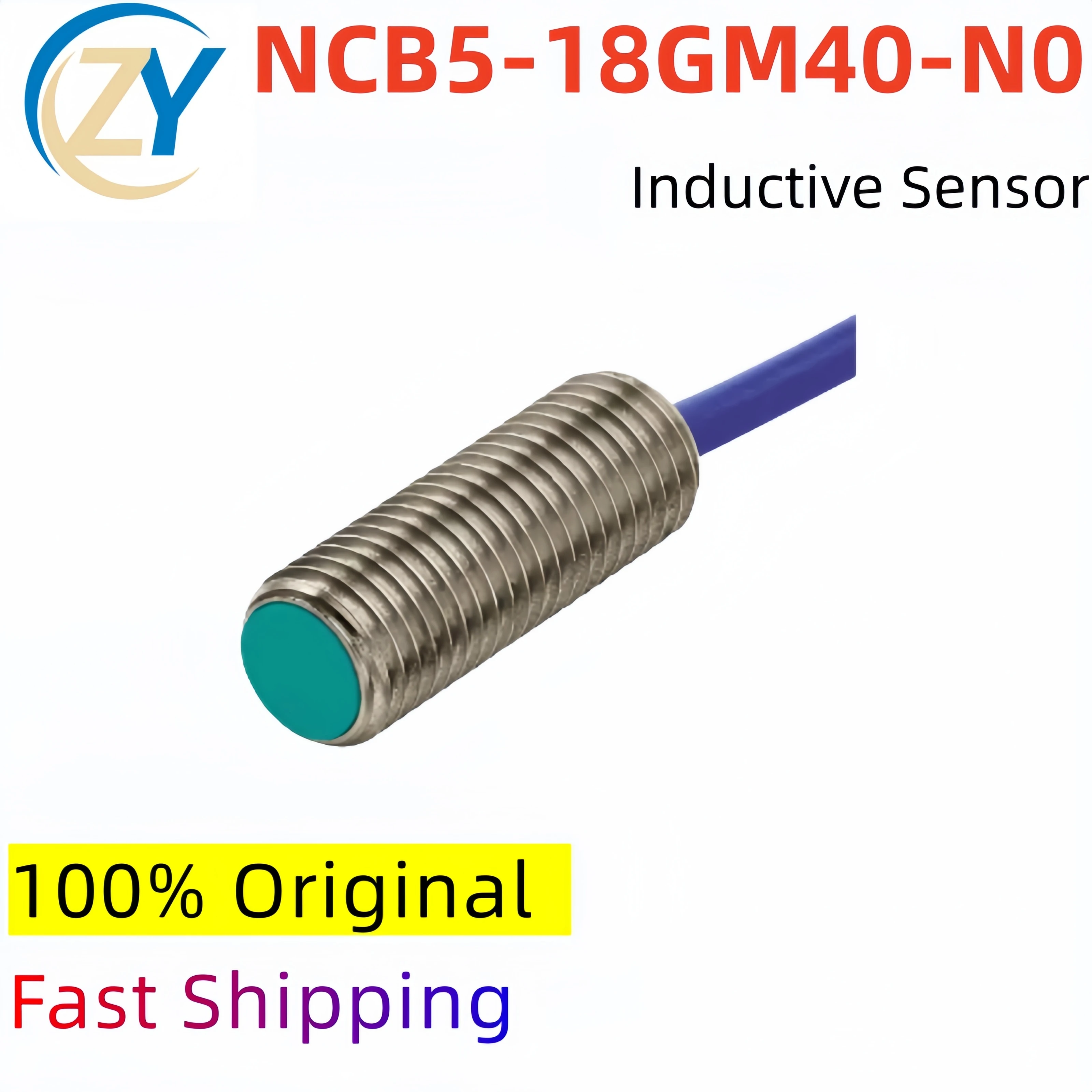 New Original NCB5-18GM40-N0 Inductive Sensor 5mm Flush Polarity Reversal Protected Stainless Steel Housing In Stock