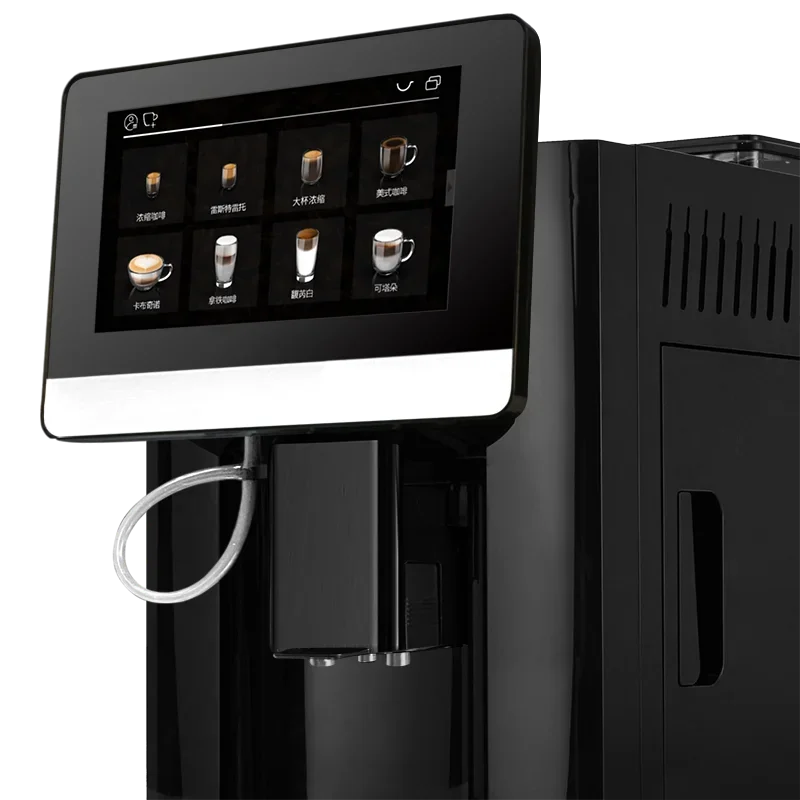 Fully automatic Intelligent Touch Screen LED Display Electric Stainless Steel Automatic Espresso Coffee Maker Machine