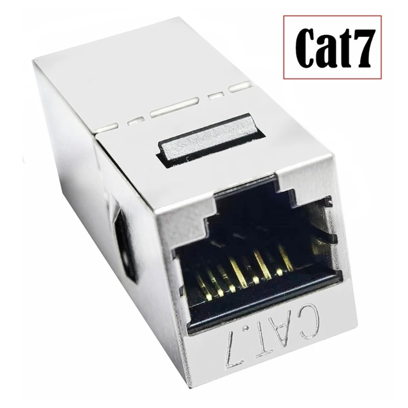 4Pieces Cat7 8P8C RJ45 Inline Shielded Module Coupling with Keystone Female to Female Networking Cable Connectors