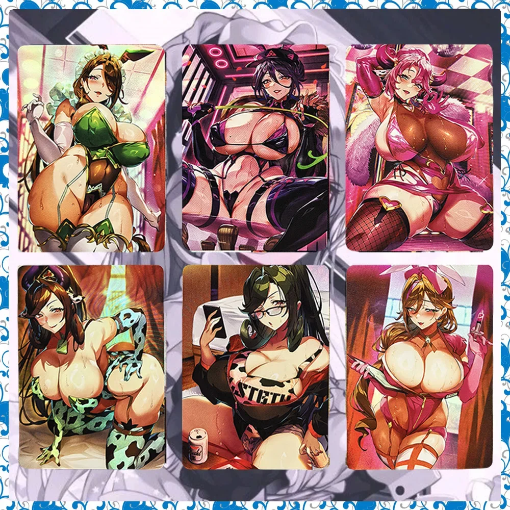 

Anime Goddess Stories DIY ACG Premium Glitter Toys Collectible Cards Christmas Birthday Gifts Yuki Setsuna Tohsaka Rin Miku