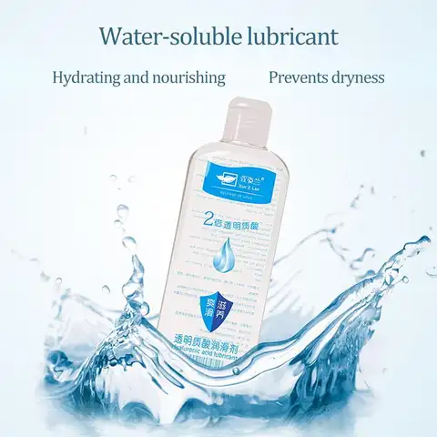 Water Based Personal Lubricant with Hyaluronic Acid Long Lasting Natural Feeling Liquid sexx Lube Toy Friendly for Men Women