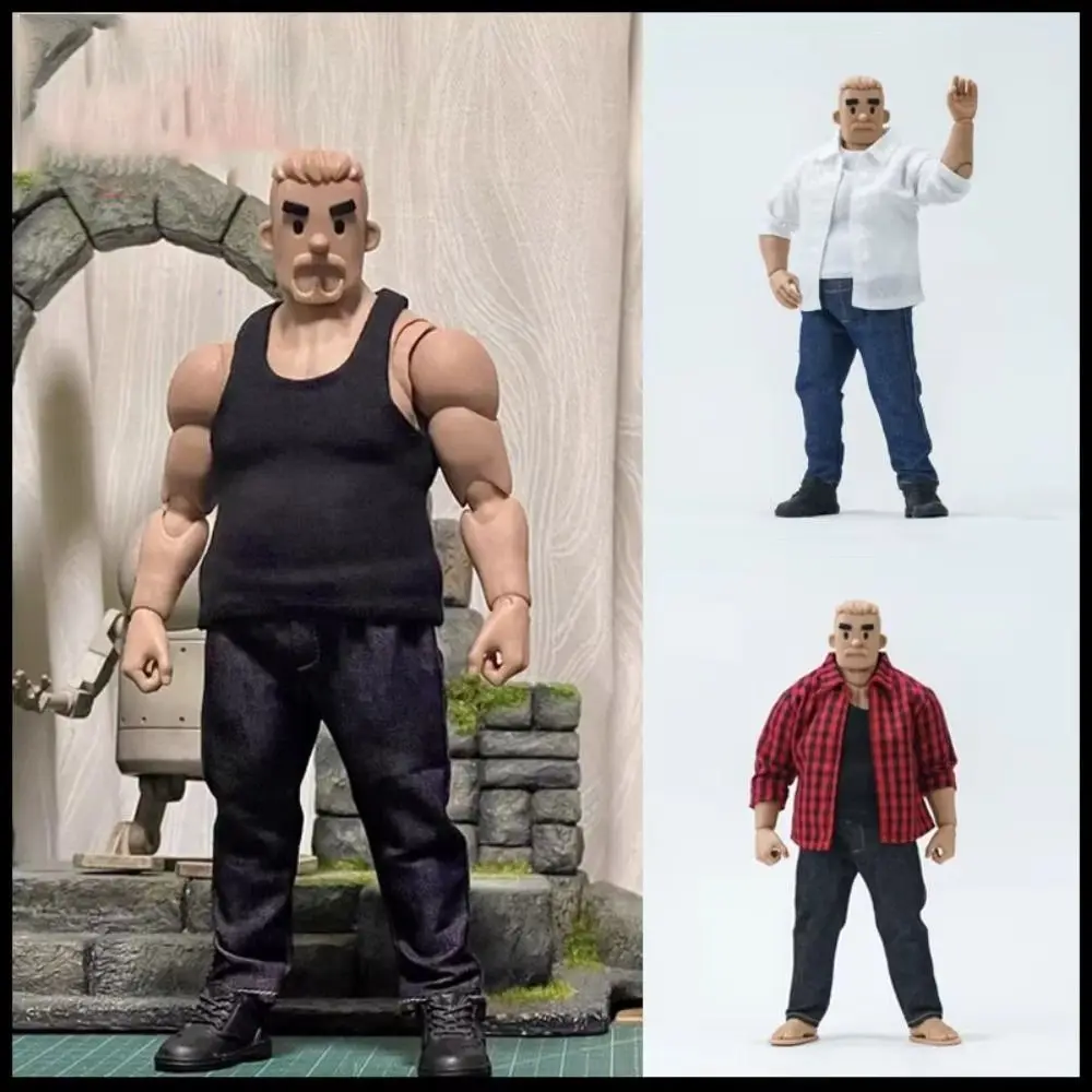 1/10 Scale Doll Clothes Shirt Vest Action Figure Body Clothes Jeans Doll Clothing Set for Notaman NT-03 Strong Soldier