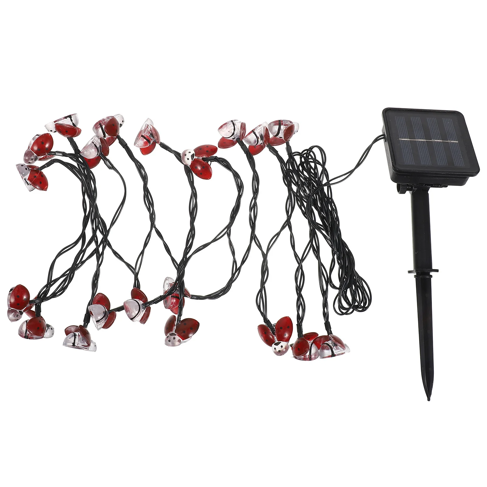 

20 Ladybug Shaped LED String Lights Colorful Fairy Lights for Party Garden Wedding Bedroom Decoration String Lamp