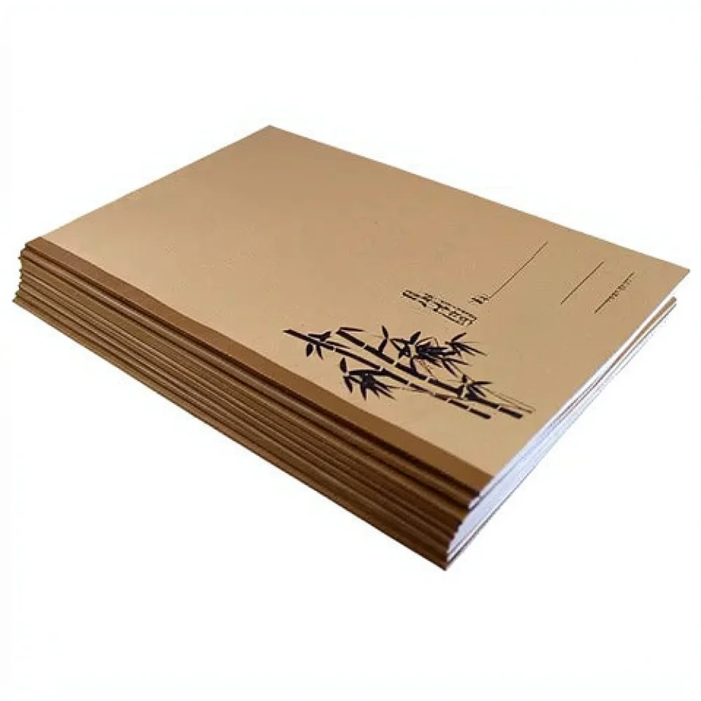 Premium 18K Exercise Book For Students Kraft Cover Stationery Supplies Thick Paper Notebook For Daily Homework Writing