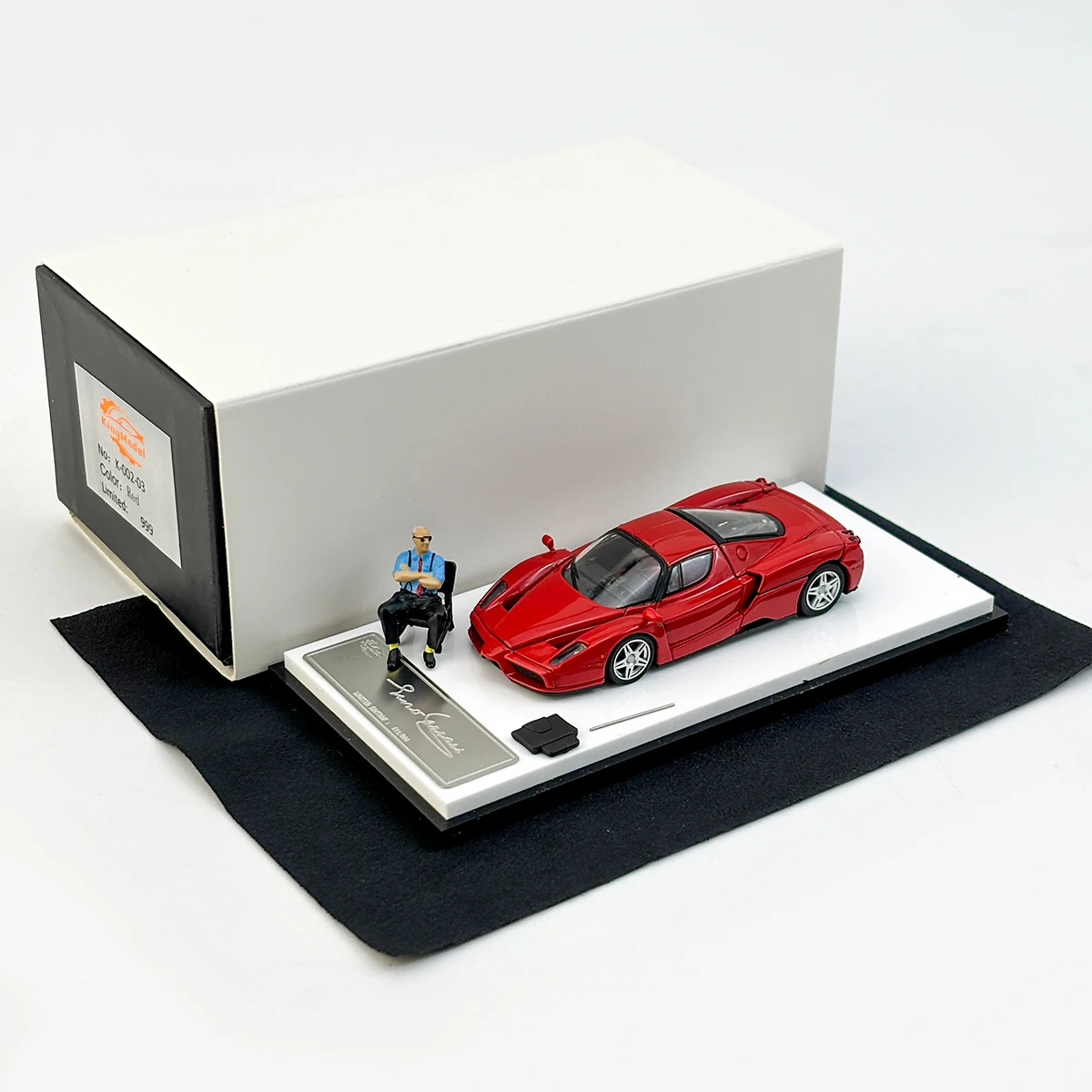 King Model 1:64 Enzo Figure Edition Simulation Alloy Open-Lid