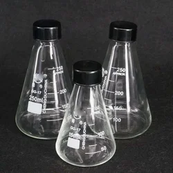 50ml 100ml 150ml 250ml 500ml 1000ml 2000ml Borosilicate Glass Conical Erlenmeyer Narrow Mouth Screw Cap Flask Lab Glassware