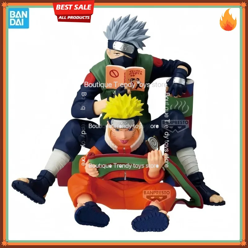 

Bandai Original BANPRESTO Naruto 72 Series- 03 Hatake Kakashi Uzumaki Naruto PVC Anime Action Figure Collectible Model Toys