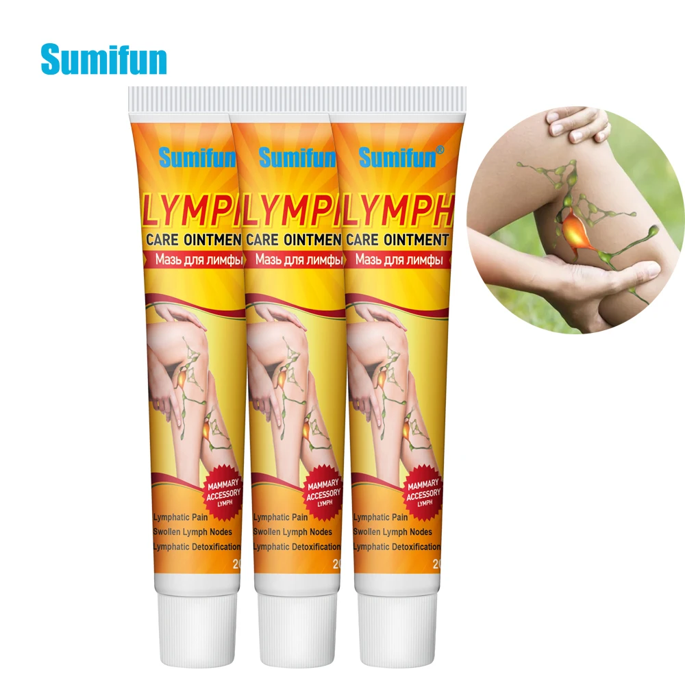 

1/2/3pcs Sumifun Lymphatic Detox Cream Remove Neck Lymph Nodes Massage Ointment Leg Armpit Swollen Pain Relief Medical Plaster