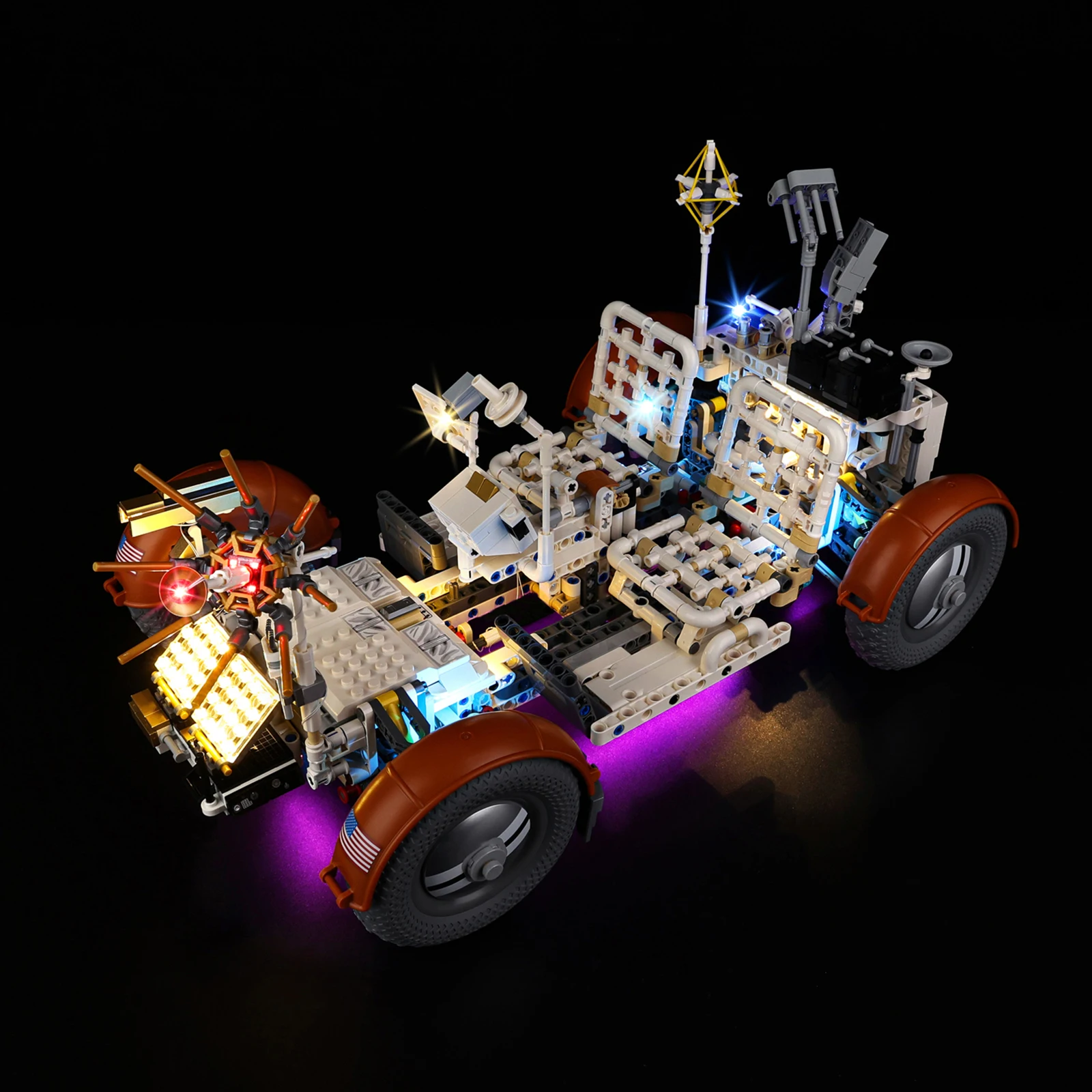 مجموعة إضاءة LED مناسبة لسيارة LEGO Technic NASA Apollo Lunar Roving Vehicle LRV 42182 هدية الإضاءة (باستثناء مكعبات البناء) #4
