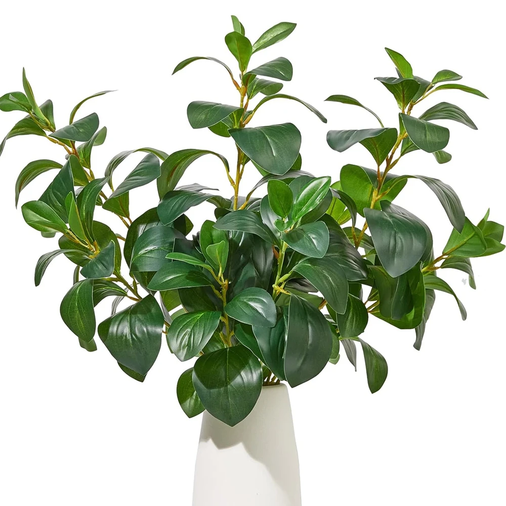 1/2pc Künstliche Pflanzen Grün Büro Braut Bouquet Hochzeit Hause Vase Garten Kranz Hof Esstisch Outdoor DIY geschenk Dekor – Detail 12