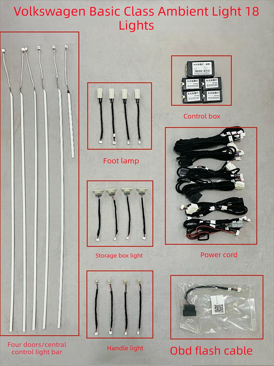 

For Volkswagen specific embedded lighting with interior luminous trim modification supports Volkswagen models from 2019 to 2026