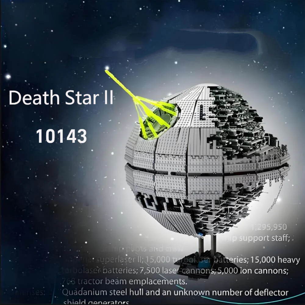 3449pcs Star Death II Combat Space Station Plan Great Ultimate 10143 Assemble 05026 Bricks Holiday Party Birthday Gifts