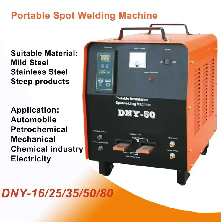 

2.5+2.5mm steel plate handheld portable spot welding machine DNY-100 DNY-50