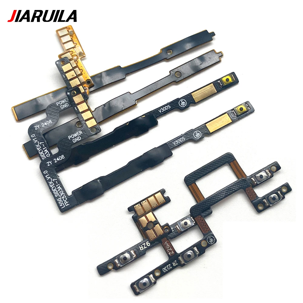 10 قطعة ، مفتاح الطاقة على زر إيقاف الصوت مفتاح زر الكابلات المرنة ل ZTE V30 V40 V50 V60 V41 التصميم الذكي Vita Axon 40 50 60 Lite