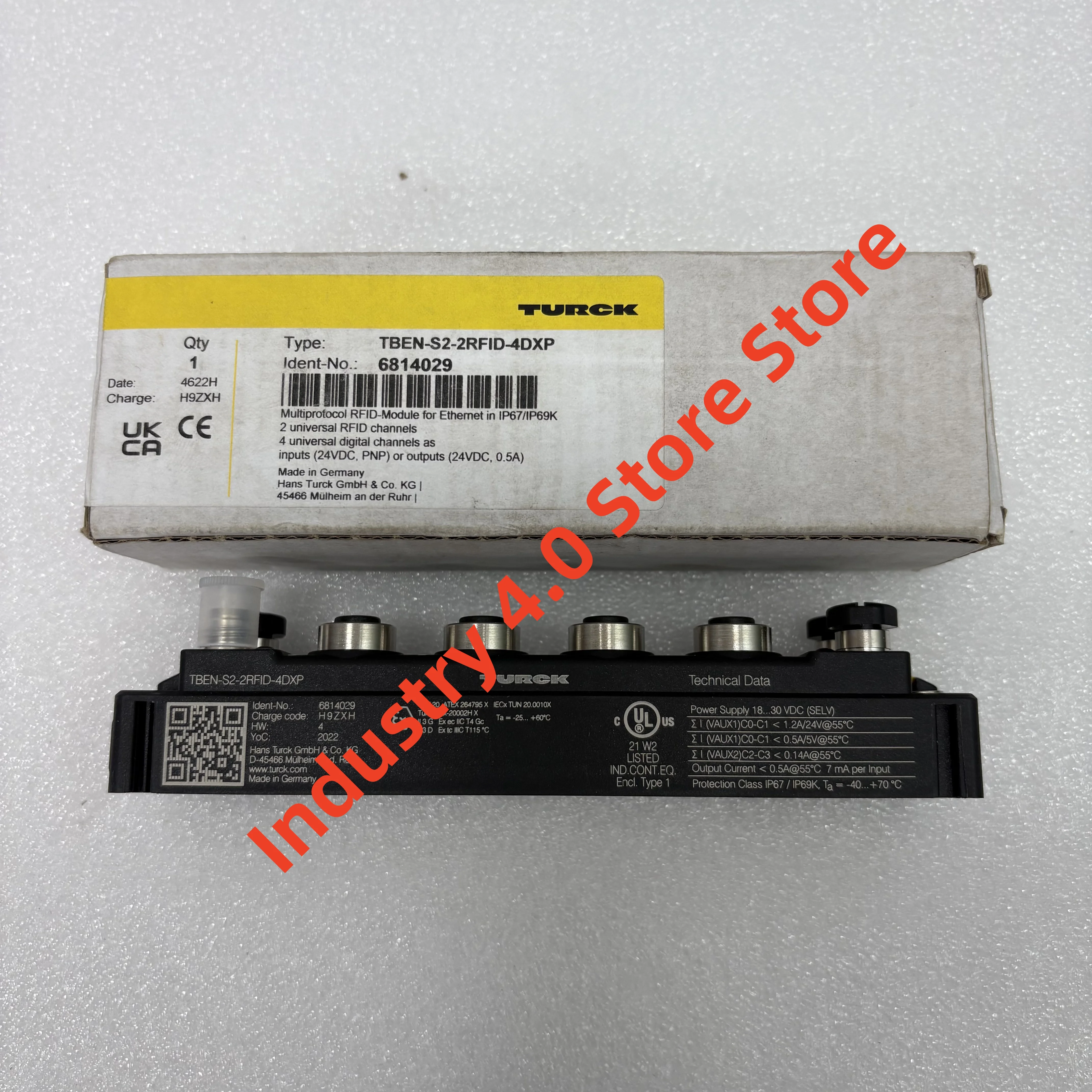 وحدة PLC TBEN-S2-2RFID-4DXP 6814029 أصلية جديدة