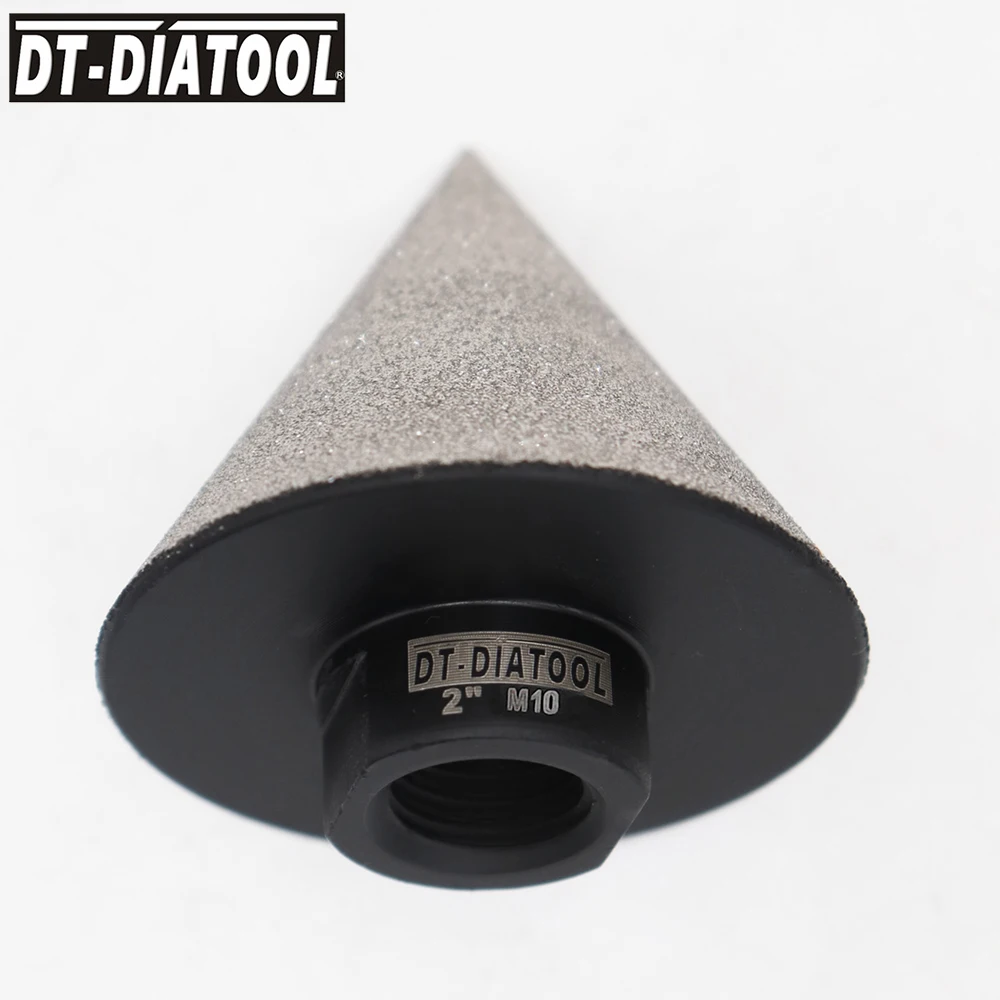 1 Máy Tính Đường Kính 55Mm M10 Chỉ Hút Chân Không Chia Lửa Bằng Đồng Nguyên Kim Cương Chamfer Ngón Tay Xay Bit Cho Gạch Gốm Sứ Beveling Bit