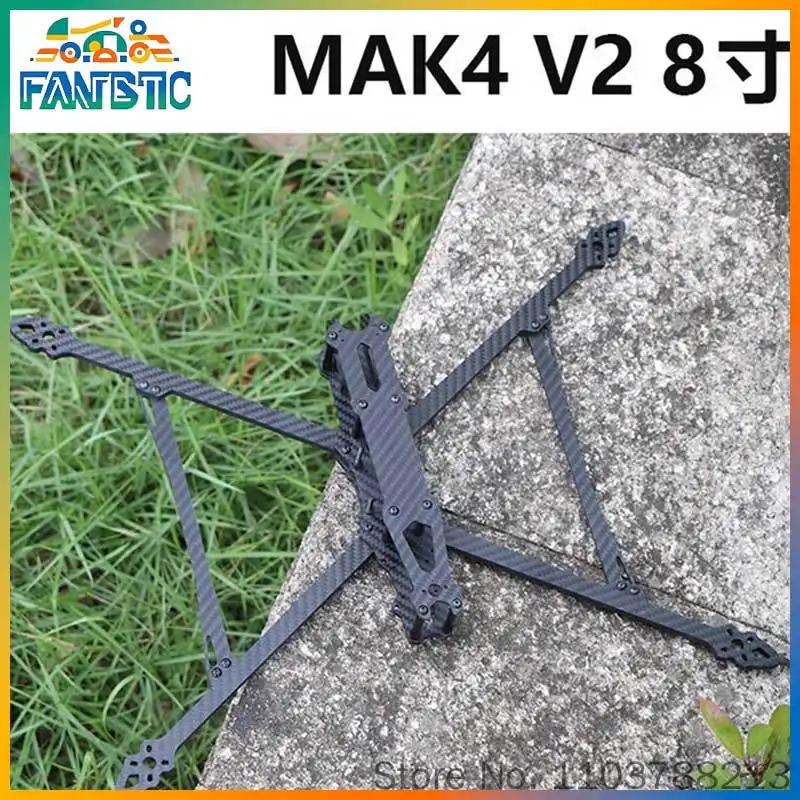 Hskrc Mak4 V2 Carbon Fiber FPV Racing Drone Frame 8-10 Inch Quadcopter Long Flight Time Aerial Photography Suitable for Hobbyist