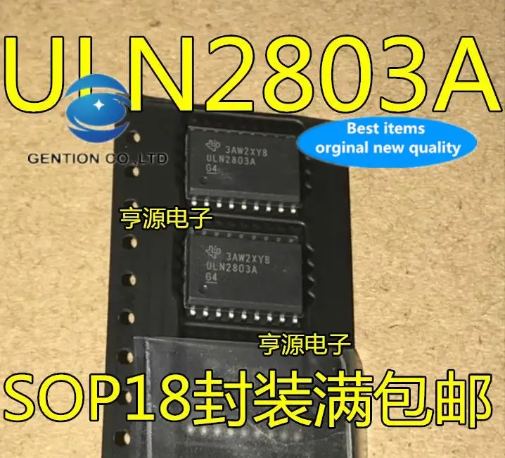 

10 шт. 100% оригинал, новый, в наличии ULN2803A ULN2803ADW ULN2803ADWR SOP18 SMD