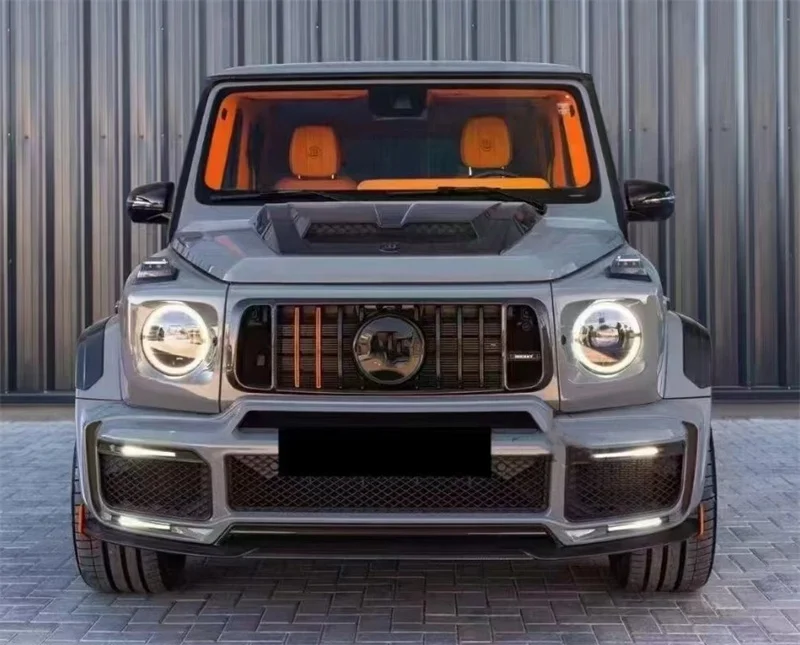 B-style carbon fiber body kit suitable for Benz G-Class W464 G63 dry carbon fiber front and rear lip spoiler engine hood