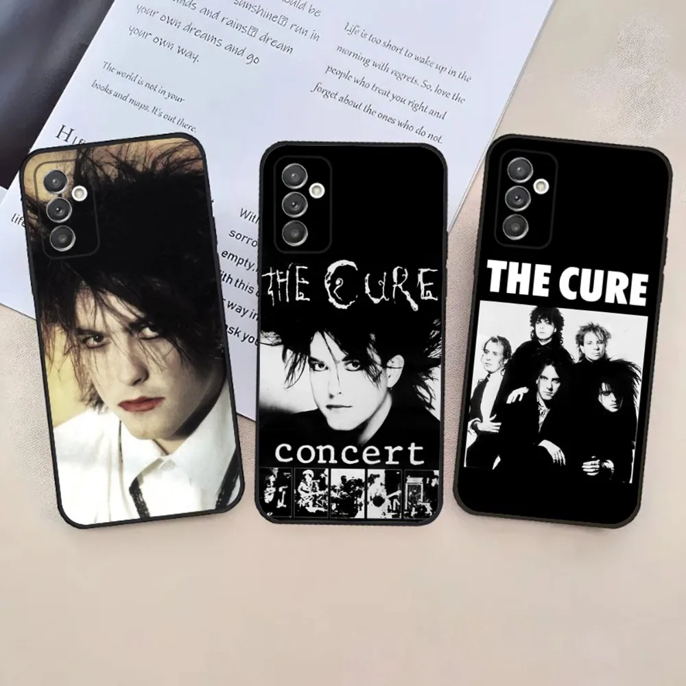 Rock The C-Cure Band Phone Case For Samsung S24,23,22,30,21,10,9,Ultra,Plus,Lite,FE,5G Black Soft Case